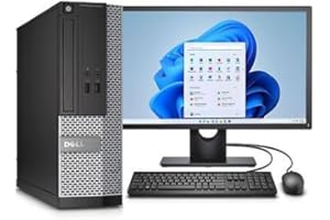 GÉNÉRIQUE Ordinateur de Bureau Windows 11 24h2 (Pro), Intel i5, 8 Go RAM, 240 Go SSD, Wi-FI, Moniteur LCD 22 Pouces, Clavier et Souris, Open Office 2024, Reconditionné, Compatible