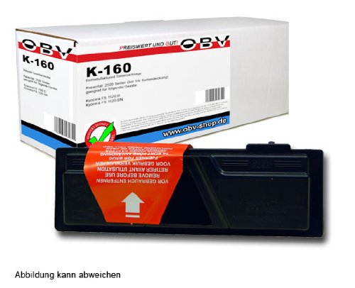 OBV kompatibler Toner ersetzt Kyocera TK160 / TK-160 / 1T02LY0NL0 für FS-1120D / FS-1120DN / P2035d / P2035dn schwarz 2500 Seiten