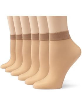MyWay Damen Feinstrumpfsöckchen mit Komfort-Bündchen, 15 DEN, 6er Pack