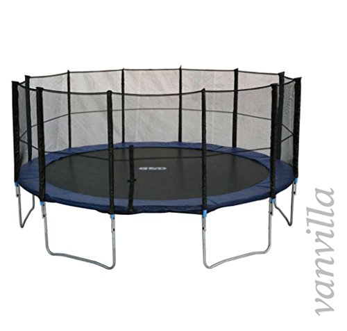 Preisvergleich Produktbild Trampolin 490cm, inkl. Leiter, Sicherheitsnetz, Gartentrampolin