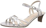 Sandalen / Sandaletten ESPRIT Damen Birkin Sandal Riemchensandalen, Grau (Silver), 36 EU