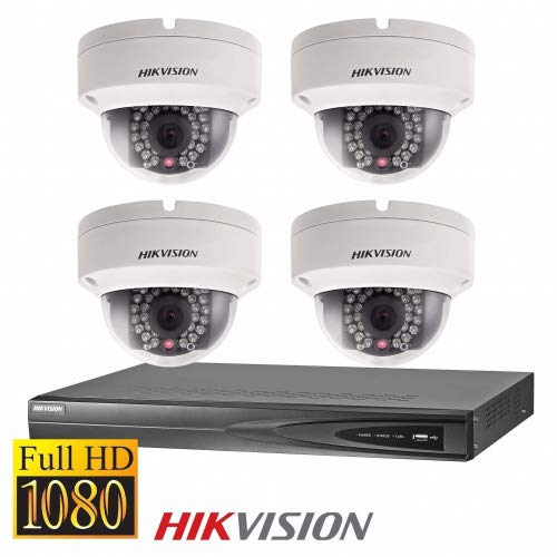 Preisvergleich Produktbild Full HD IP Dome Überwachungskamera Set mit 4MP Kameras