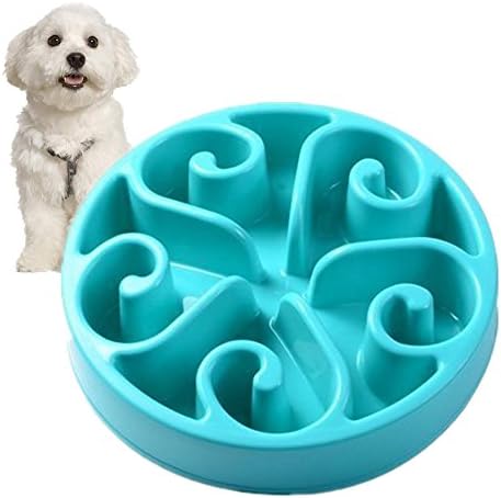 splink Dog Bowl Slow Feed Interactive Fun Feeder Bloat Stop, Prevent Bloating, Anti Choking, Eco-friendly Healthy Eating Pet Bowl with Non-slip Block, Size L