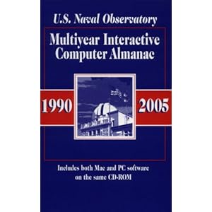 Multiyear Interactive Computer Almanac, 1990-2005: Version 1.5