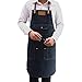 Produktbild Chef Denim Schürze Küchenschürze Damen Herren Restaurant Coffee Shop Uniform Pinafore Sleeveless Schürze