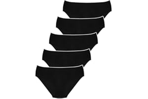 ALYA UNDERWEAR Bielizna damska Premium, Nadaje się do użytku codziennego, Bawełna organiczna, Oddychające majtki damskie, Wygodne, Majtki 5-częściowe