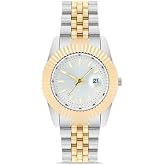 Ticarto Erkek &Ccedil;elik Kol Saati, Metal Kasa, 41-45 mm, Quartz Mekanizma, Takvim &Ouml;zellikli