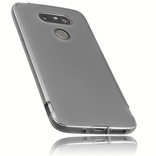 Preisvergleich Produktbild mumbi Schutzhülle LG G5 Hülle transparent schwarz