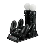 Note: Please use 5V 2A adapter to charge multiple devices simultaneously. Wireless controllers, PS VR and move motion controllers are NOT included.