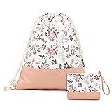 Leapop Turnbeutel Hipster Segeltuch Sporttaschen, Rosa Gym Sack Beutel...