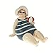 Produktbild Big & beautiful Fat Beach Lady mit Beach Ball – Badezimmer Ornament – Humorvolle Badende Figur – 12 cm