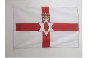 AZ FLAG - Northern Ireland Nautical Flag - 18'' x 12'' - For Outdoor and Boat - Irish Banner Knitted Polyester with Two Plastic Rings - Vivid Colors - 12x18 in - 45x30 Cm