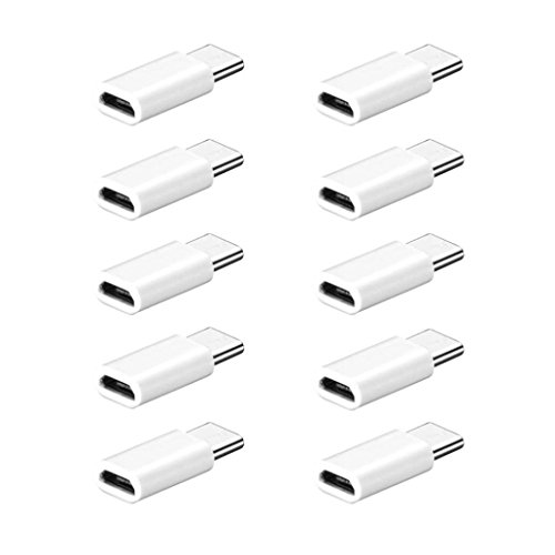 Bescita 10Pcs USB-C Typ-C zum Mikro-USB Daten Aufladen Adapter für Samsung Galaxy S8 / S8 Plus