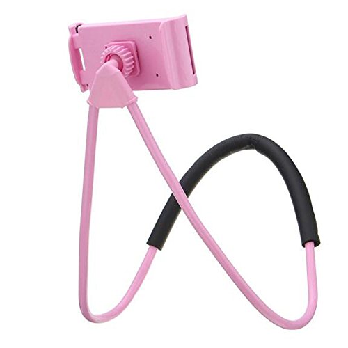 Faul Hals Telefonhalter, Letone HandystÃ¤nder 364 Drehung Flexibel Montieren HÃ¤ngender Halterung LÃ¼ftungshalter fÃ¼r iphone, Samsung, Huawei Universal Smartphone, fÃ¼r Auto, Sofa, KÃ¼che,Bad, BÃ¼ro(Rot)