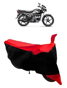 NEXTON Presents Semi Waterproof & Dustproof Motorcycle Cover Compatible with Hero Super Splendor (Red)