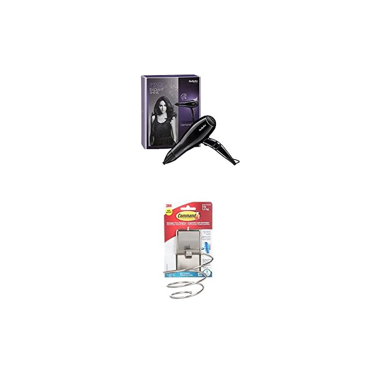 BaByliss-Diamond-Hair-Dryer-With-Command-Holder BaByliss Diamond Hair Dryer With Command Holder