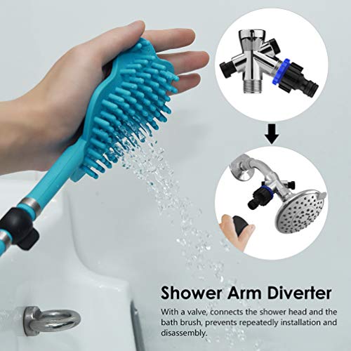 Petacc-Outil-de-Bain-pour-Chien-Brosse-de-Bain-pour-Animal-de-Compagnie-Accessoire-de-Douche-avec-3-Adaptateurs-de-Robinet-Compatible-Avec-la-Baignoire-et-le-Jardin-Extrieur