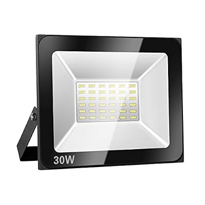 SOLLA Projecteur LED 30W, IP66 Imperméable, 2400LM, Eclairage Extérieur LED, Equivalent à Ampoule Halogène 170W, 6000K Lumière Blanche du Jour, Eclairage de Sécurité