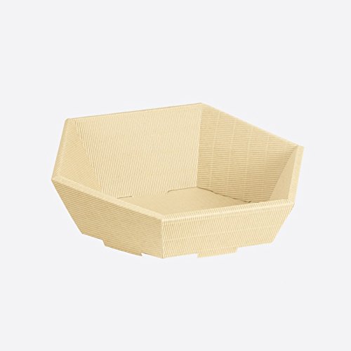 Preisvergleich Produktbild Präsentkorb 6-eckig klein creme