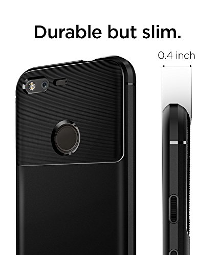 Google Pixel HÃ¼lle, SpigenÂ® [Rugged Armor] Elastisch [Schwarz] Ultimative Schutz vor StÃ¼rzen und StÃ¶ÃŸen - [Karbon Look] SchutzhÃ¼lle fÃ¼r Google Pixel Case, Google Pixel Cover, Google Pixel 2016, Google Pixel 5.0