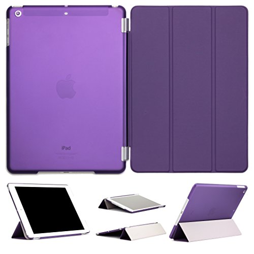 Original Urcover® iPad Air 2 ( 2014 Version - 6.Generation) Smart Cover Case Etui Schutz Hülle mit Sleep/Wake & Ständer Funktion inkl. Displayschutzfolie und weiteres Zubehör - Lila