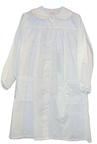 Ambrosino Grembiule scuola Irma per bambina, bianco, bianco, 65