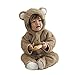 Arrowhunt Baby Toddler Winter Cute Bear Fleece Romper Brown