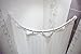 Produktbild ALU BOGENSTANGE 80x80 cm DUSCHVORHANGSTANGE OVAL WEISS OVALSTANGE FÜR DUSCHVORHANG! ARCHED ROD WHITE!