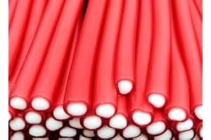 ROCH SWEETS Strawberry Pencil Cable Sweets Long 1200g / 100 pieces
