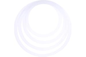 ERINGOGO 4 Stück Drum-Stop-schwingspule Trommelmuffelringe Schlagzeug- Dämpfer Zubehör Für Trommelübungen Trommelteile Beckenschalldämpfer Trommeldämpfer Weiß Polysäurefilm Wunder Einfach