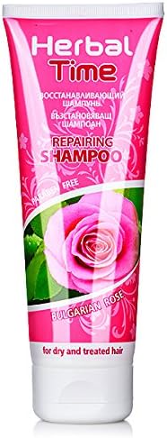 Herbal Time Repairing shampoo with bulgarian rose for dry and treated hair Paraben Free