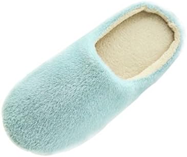 Prettyuk Home Floor Soft Warm Fleece Indoor Washable Comfort Anti-slip Slippers Women Men Flat Low Heel Winter Shoes