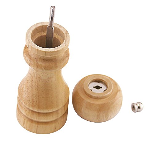 Home Kitchen Classical Wooden Pepper Spice Salt Corn Mill Grinder by specam - 3