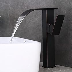 FYios®Mobilier contemporain mm modernes rincer avant de withCeramic généralisée Cascade poignée simple deux trous forOil-Bronze ,