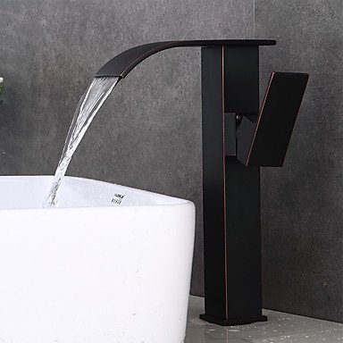 FYios®Mobilier contemporain mm modernes rincer avant de withCeramic généralisée Cascade poignée simple deux trous forOil-Bronze ,
