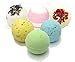Bee Beautiful 6 X 65g Bath Bombs (approximately 5cm diameter) (Rainbow)