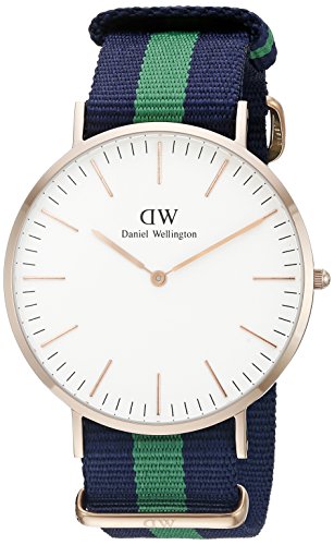 Daniel Wellington Herren-Armbanduhr XL Warwick Analog Quarz Nylon DW00100005 Daniel Wellington Herren-Armbanduhr XL Warwick Analog Quarz Nylon DW00100005