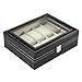 Produktbild Schwarz PU-Leder 10 Slots Armbanduhr Display Box-Speicher-Halter-Organisator-Fall