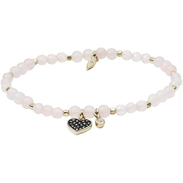 S.Oliver Damen-Strangarmband Mit Glassteinen – Verstellbar 16-20 Cm, Edelstahl Mit Gold-Beschichtung
