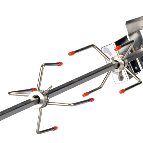 93cm verchromter Drehspieß Grillspieß für Gasgrill Grill mit Motor 220V / 8x8mm - 4
