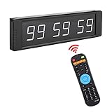 cronometro led parede ☀USOS MÚLTIPLES: El reloj tiene 12/24 horas de sistema, cuenta atrás y función de cronómetro, se puede usar como reloj de alarma, temporizador y temporizador de cuenta regresiva.
