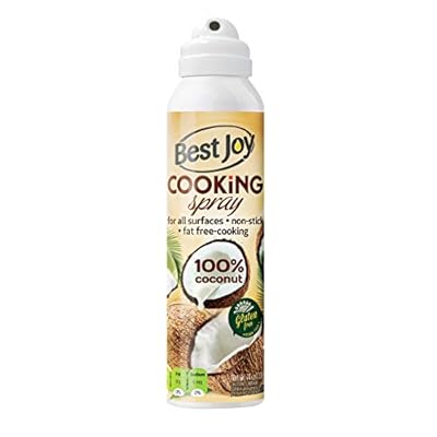 Best Joy Kokosöl im Spray 1er pack 100 ml Coconut Oil Cooking Spray Geschmaksneutral ohne Geruch GVO Gluten Frei Vegan…