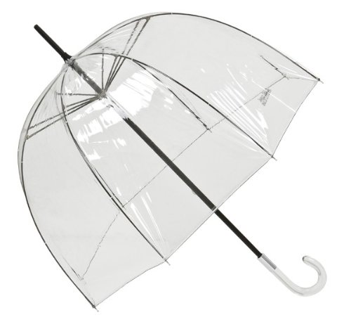 Preisvergleich Produktbild Ausgefallener Jean Paul Gaultier Luxus Designer Damen Regenschirm Transparent Look