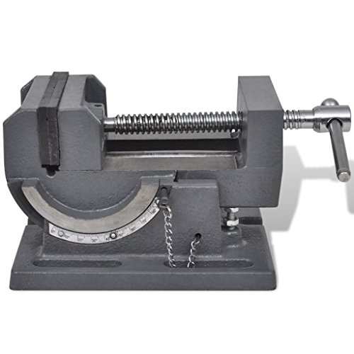 vidaXL 105mm Maschinenschraubstock kippbar Schraubstock 90 Grad schwenkbar - 3