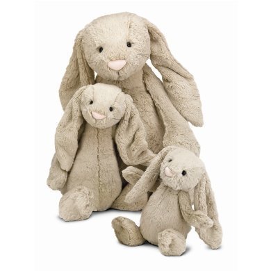 Jellycat Medium Beige Bashful Bunny