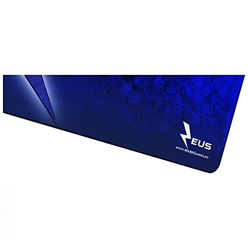 Mars Gaming MMPZE1 - Alfombrilla gaming para PC  base de caucho natural  superficie nanotextil  m  xima comodidad y rendimiento   color azul