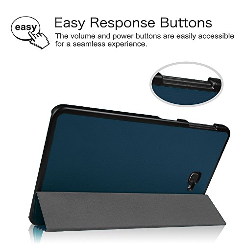 Fintie Samsung Galaxy Tab A 10.1 Hülle – Ultra Schlank Superleicht Ständer Smart Shell Case Cover Schutzhülle Etui Tasche mit Auto Schlaf / Wach Funktion für Samsung Galaxy Tab A 10,1 Zoll T580N / T585N Tablet (2016 Version), Marineblau - 8