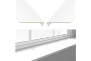 VIRTUAL PLASTICS Window Sill Capping Board - Square Edge Window Board Sill Cover - Plastic Window Cill Cover - 225mm (W) x 1 Metre (L) x 9mm (T)