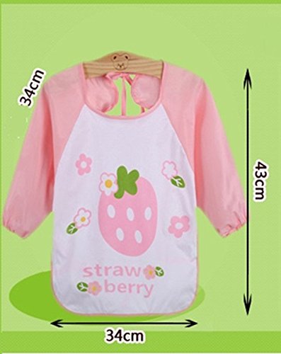 Haimoburg Wasserdicht Ärmellätzchen Nässeschutz Babylätzchen Baby-Latz 1 bis 3 Jahre alt - 4