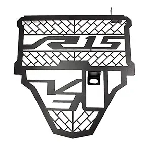 Gear Up Aluminium Radiator Grill | Guard |Protector Grill for Yamaha R15 V3.0, Color : BLACK